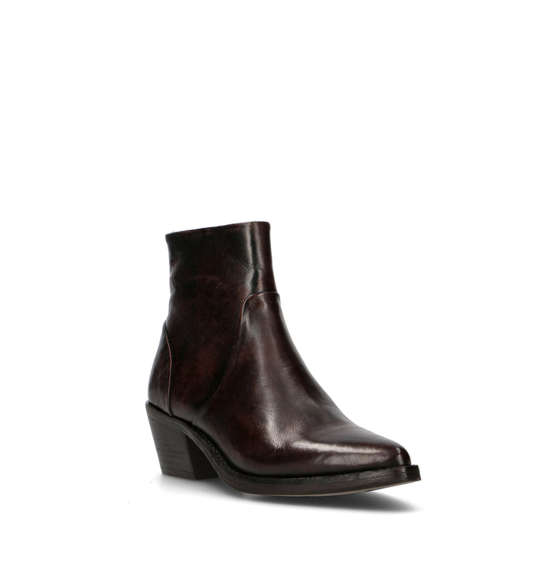 ZOLDO Tronchetto donna marrone in pelle