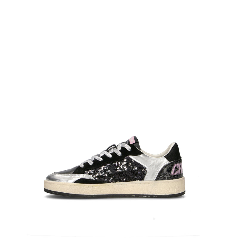 CRIME Sneaker donna nera