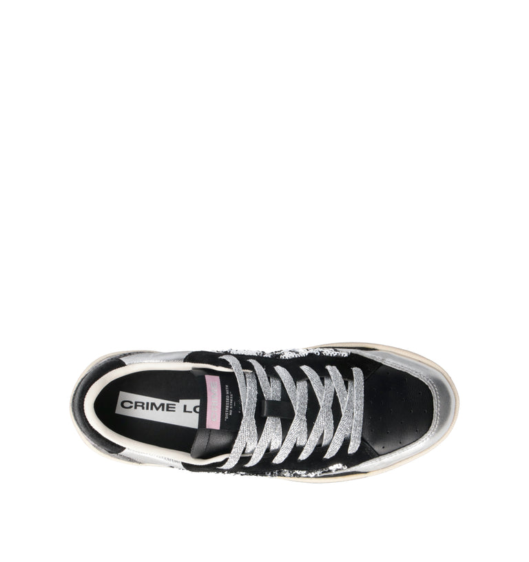 CRIME Sneaker donna nera