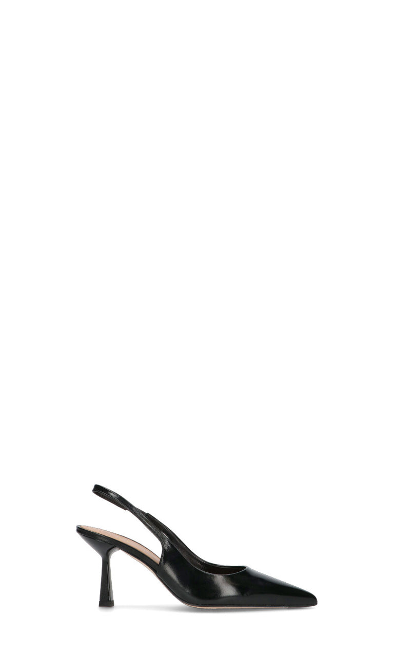 CHANTAL 1962 Slingback donna nera in pelle