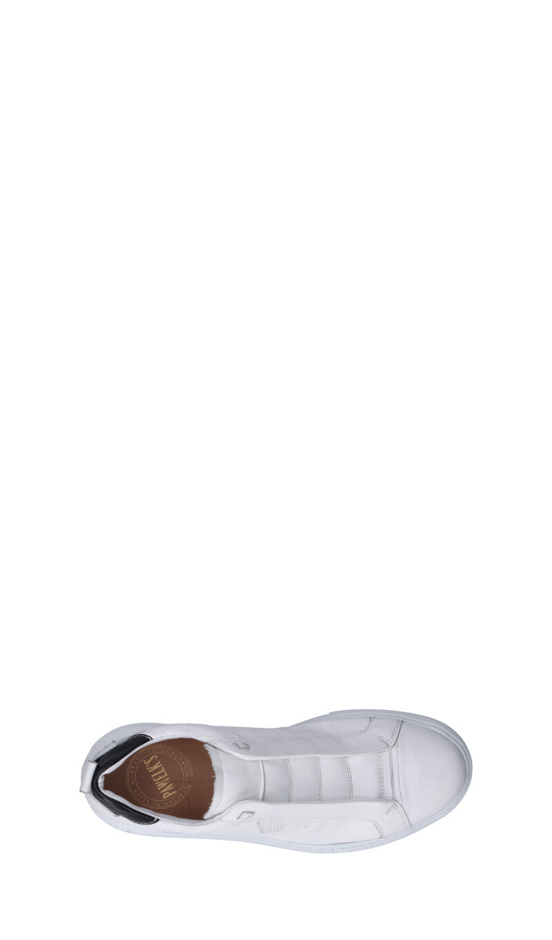PAWELK'S Sneaker uomo bianca in pelle
