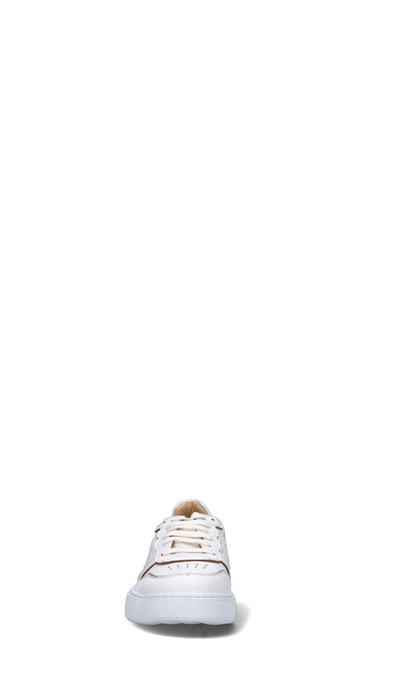 PAWELK'S Sneaker uomo bianca in pelle