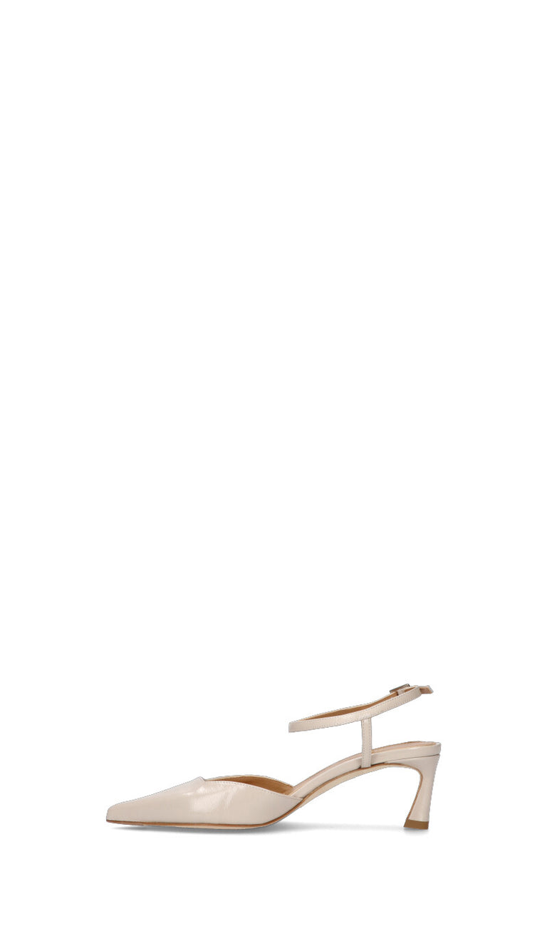 CHANTAL 1962 Slingback donna latte in pelle