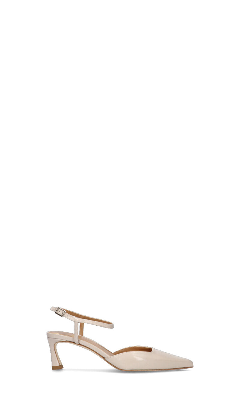 CHANTAL 1962 Slingback donna latte in pelle