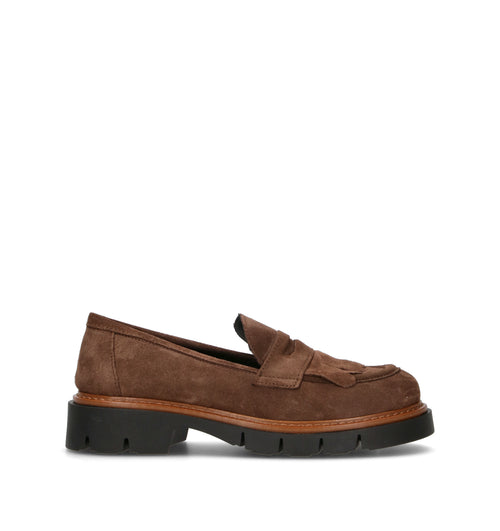 VARIOPINTO Mocassino donna marrone in suede
