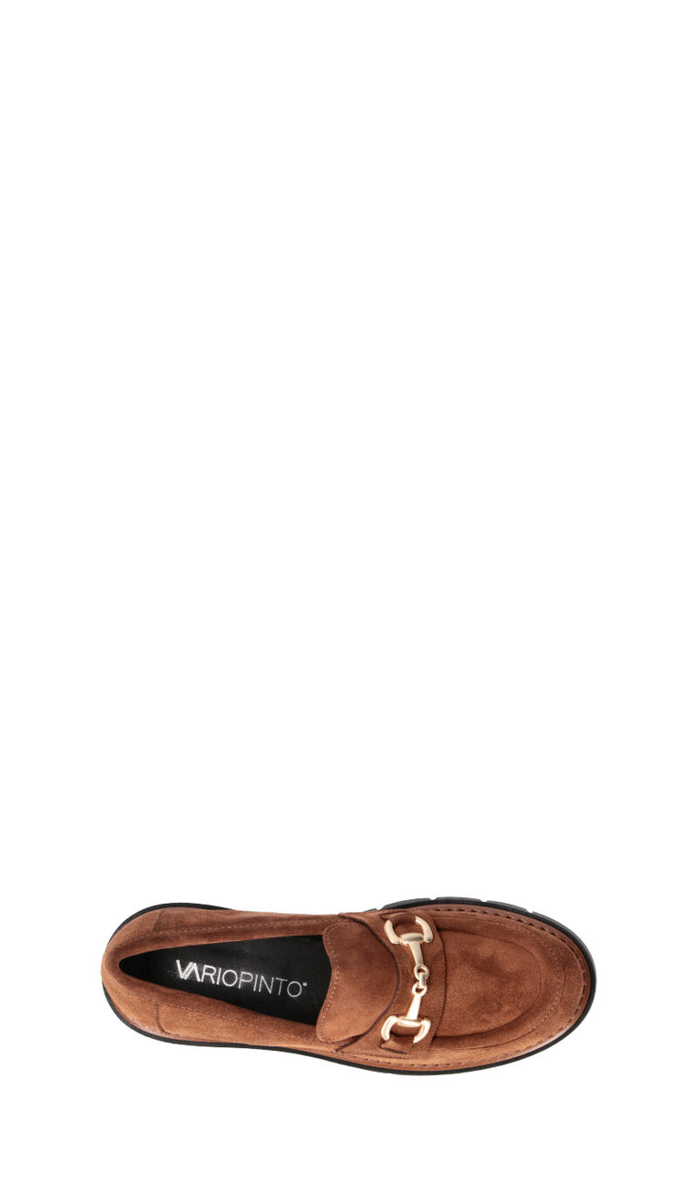 VARIOPINTO Mocassino donna cuoio in suede