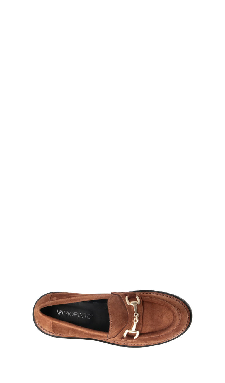 VARIOPINTO Mocassino donna cuoio in suede