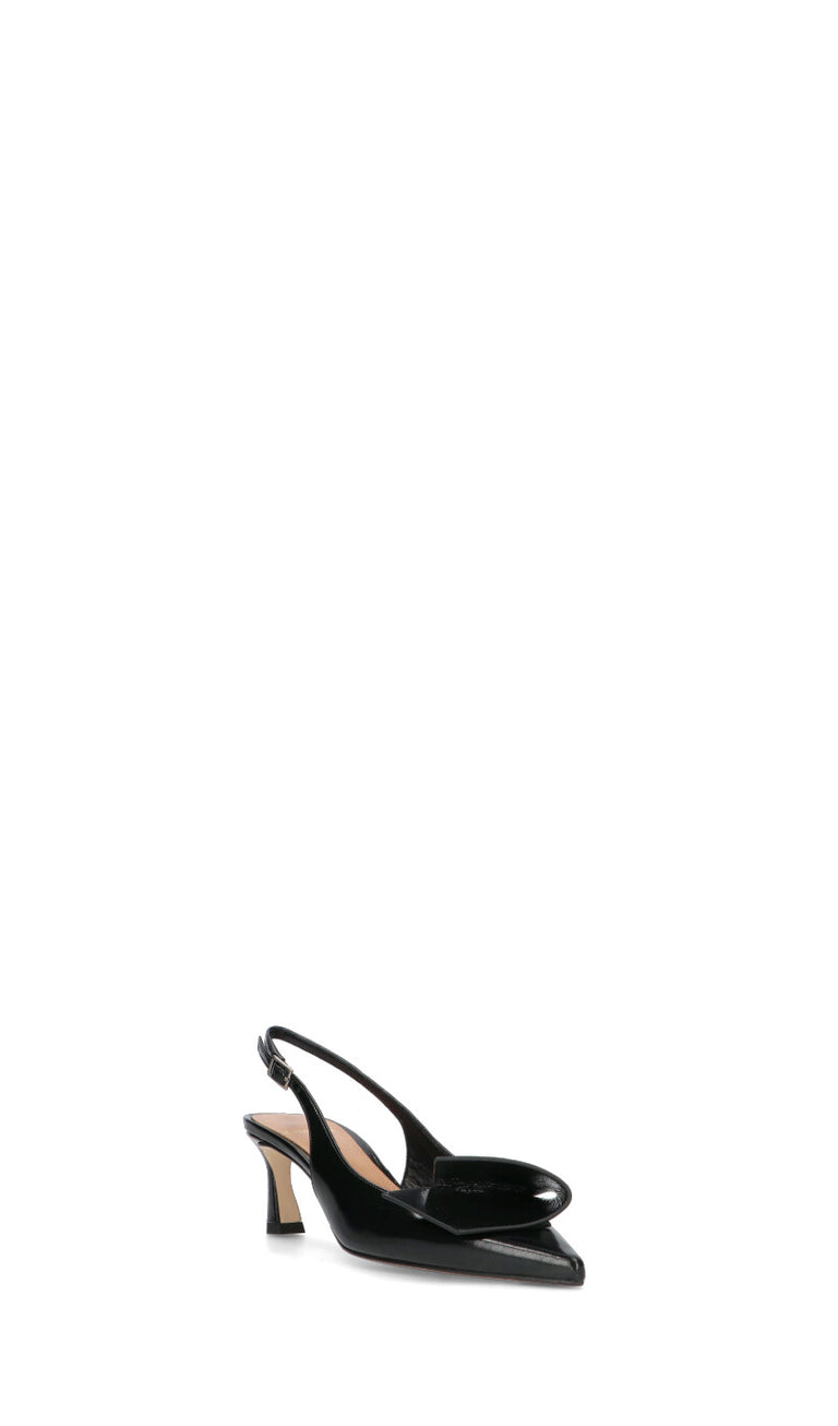 CHANTAL 1962 Slingback donna nera in pelle