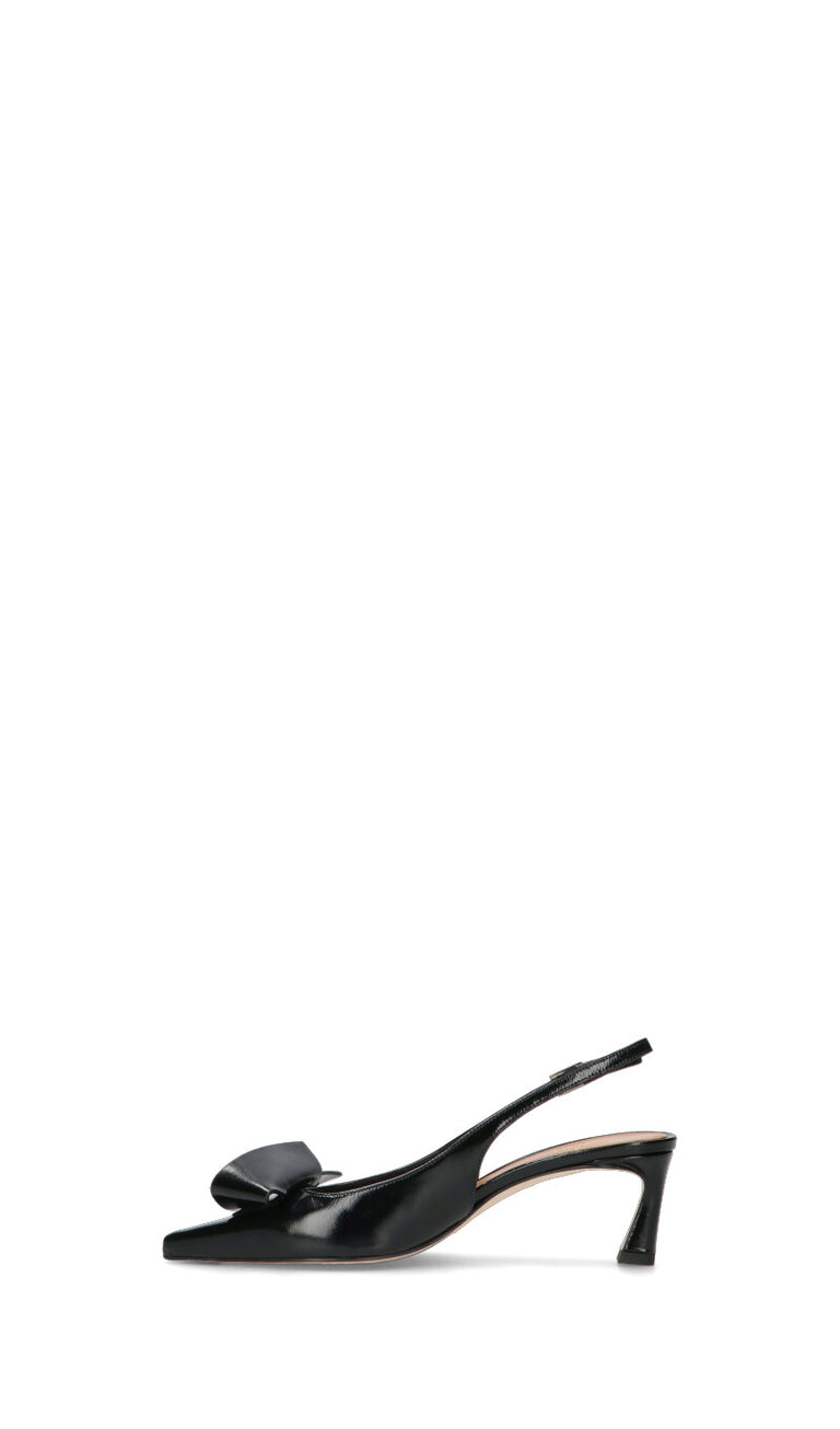 CHANTAL 1962 Slingback donna nera in pelle