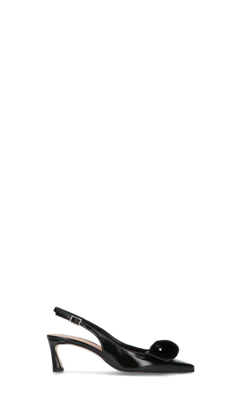 CHANTAL 1962 Slingback donna nera in pelle