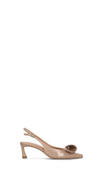 CHANTAL 1962 Slingback donna sabbia in pelle