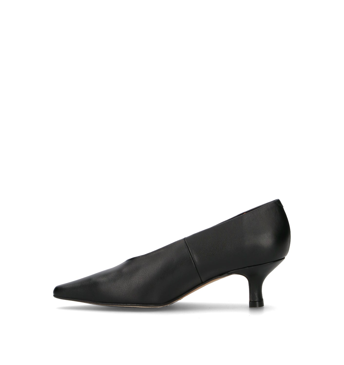 ANGEL ALARCON Décolleté donna nera in pelle