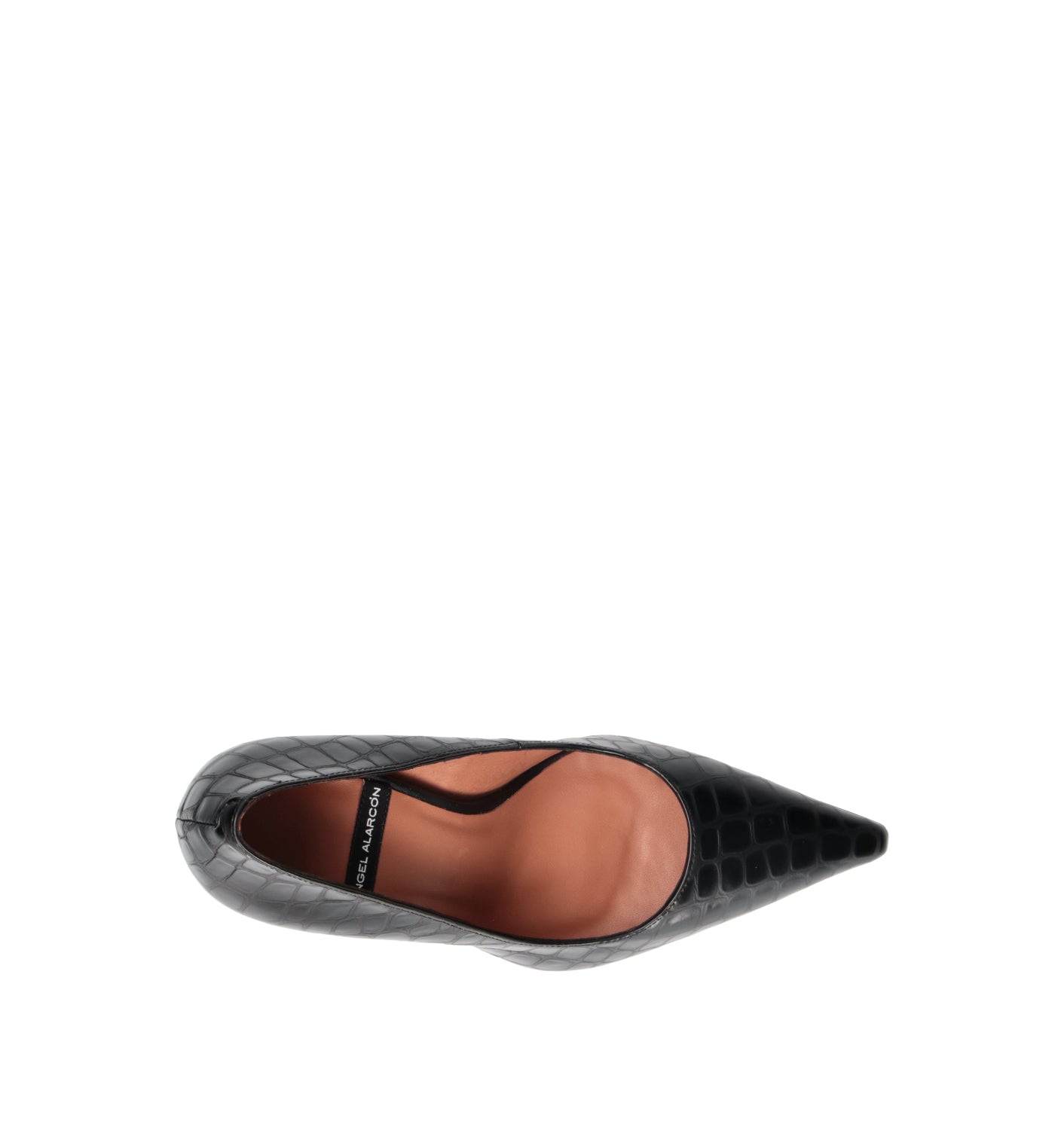 ANGEL ALARCON Décolleté donna nero in pelle