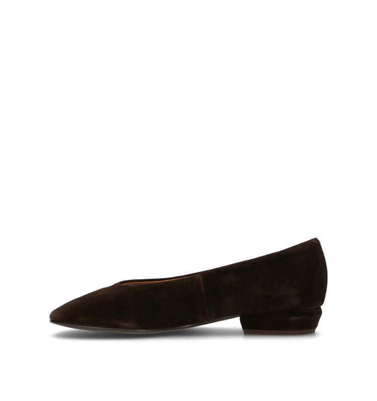 ANGEL ALARCON Ballerina donna marrone in suede