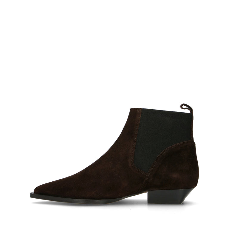 ANGEL ALARCON Tronchetto donna marrone in suede