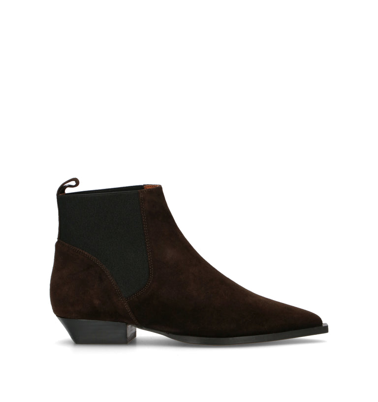 ANGEL ALARCON Tronchetto donna marrone in suede