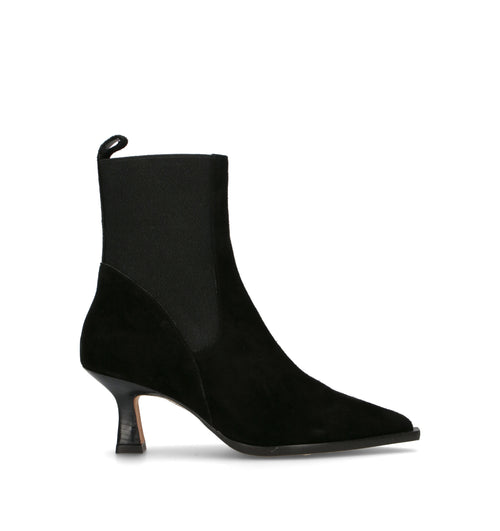 ANGEL ALARCON Tronchetto donna nero in suede