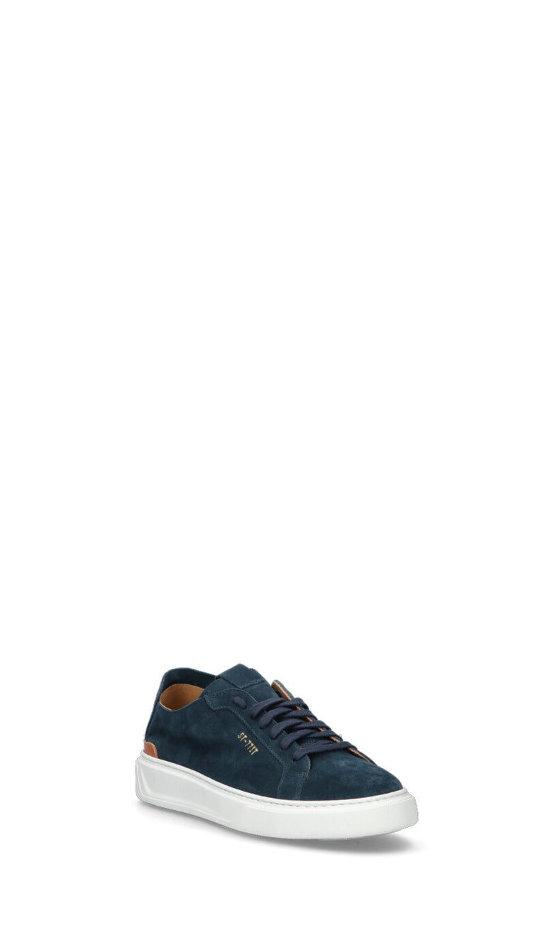 STOKTON Sneaker uomo blu/marrone in suede