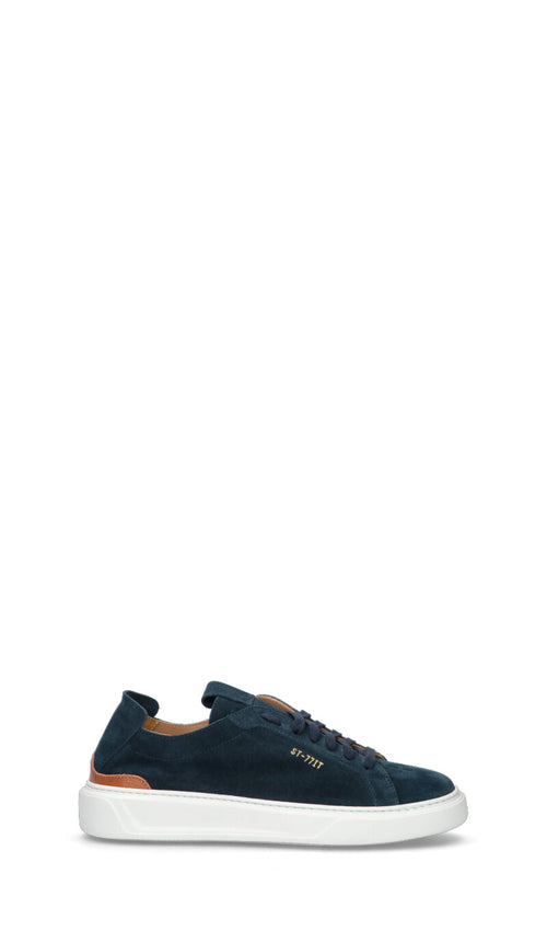 STOKTON Sneaker uomo blu/marrone in suede