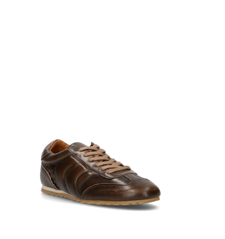 ANGEL ALARCON Sneaker donna marrone in pelle