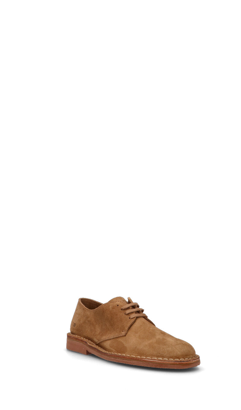 FRAU Stringata uomo marrone in suede