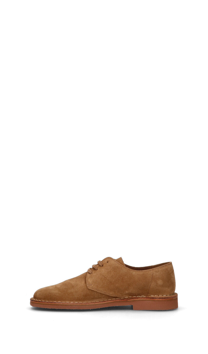 FRAU Stringata uomo marrone in suede