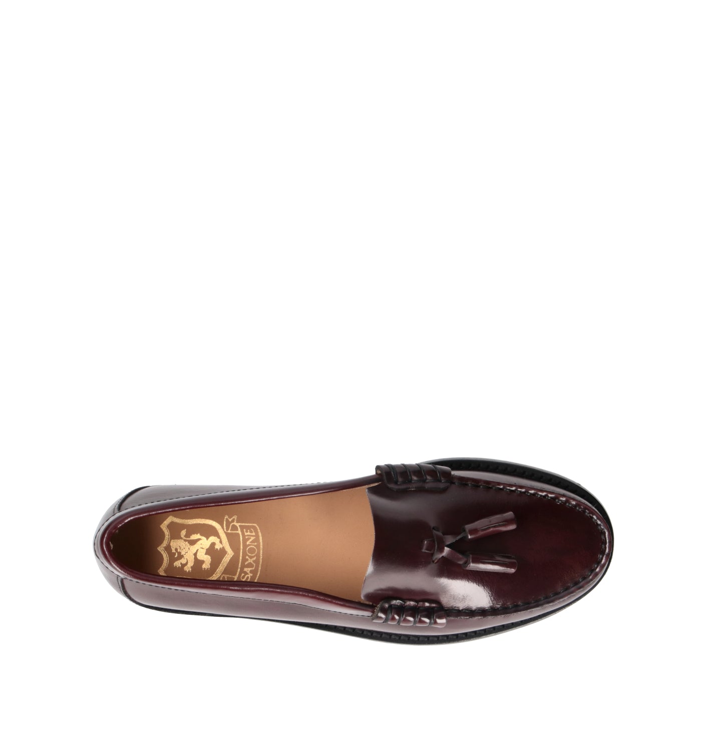 SAXONE Mocassino donna bordeaux in pelle