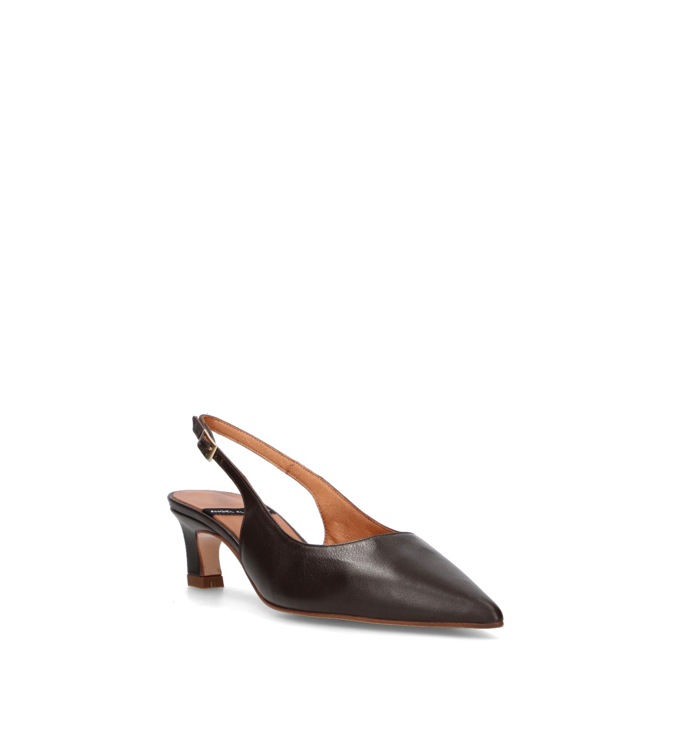 ANGEL ALARCON Slingback donna marrone in pelle