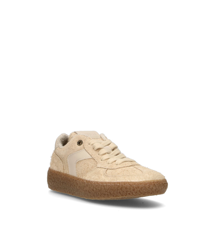 VERBENAS Sneaker donna beige in suede