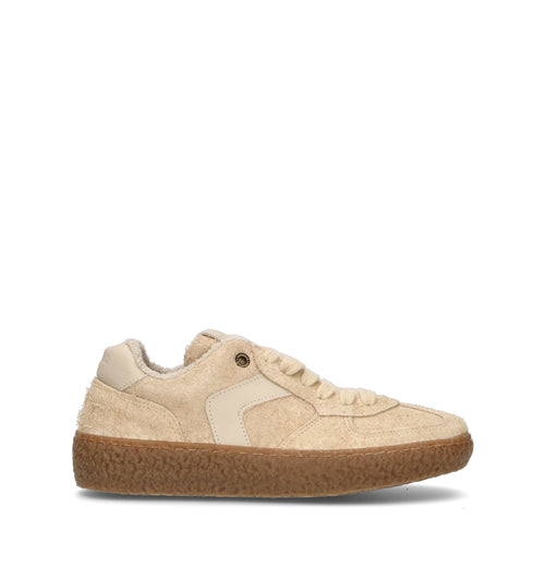 VERBENAS Sneaker donna beige in suede