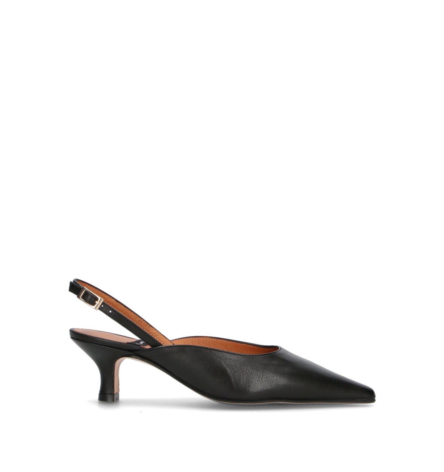 ANGEL ALARCON Slingback donna nera in pelle