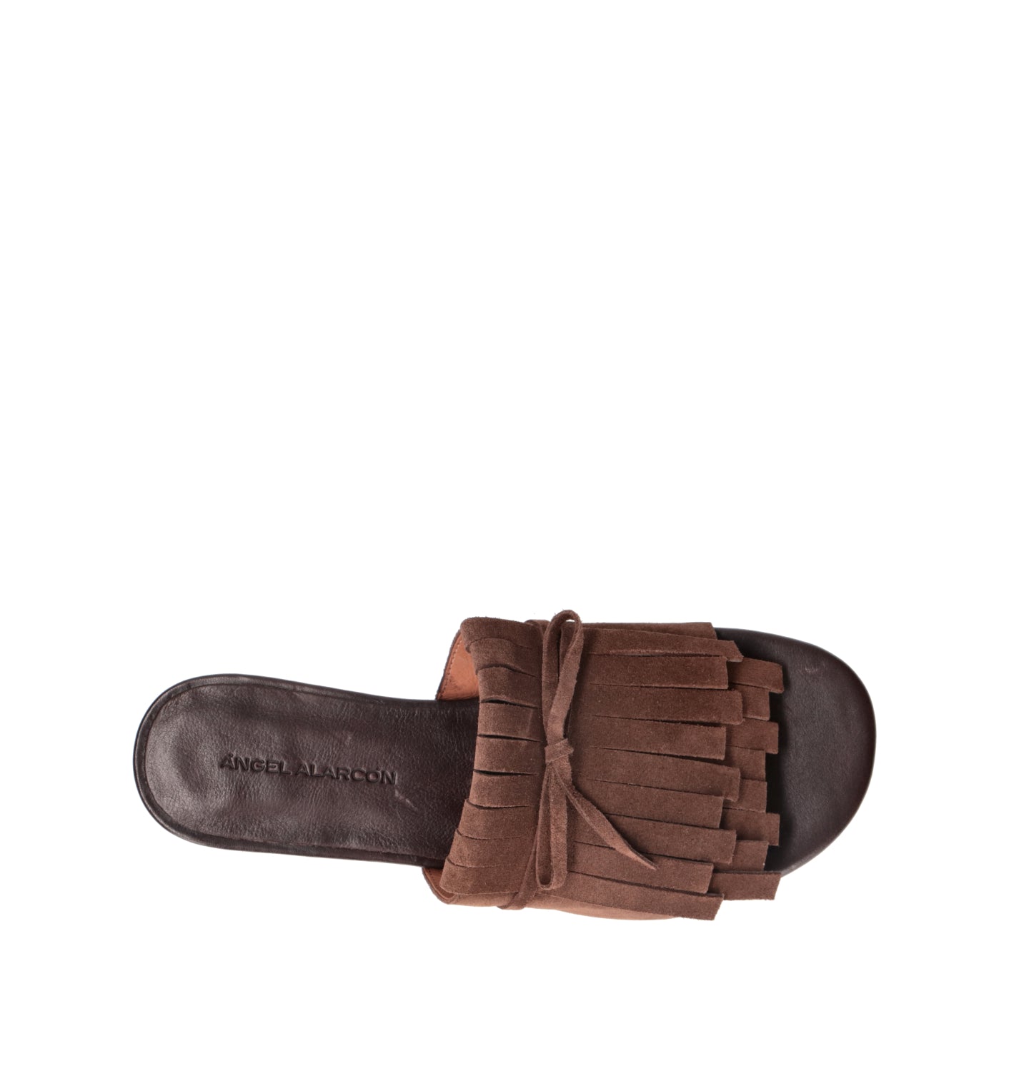 ANGEL ALARCON Ciabatta donna marrone in suede
