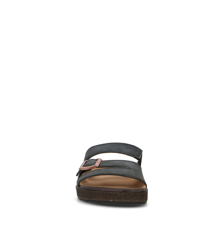 BLUNDSTONE Ciabatta uomo nera in suede