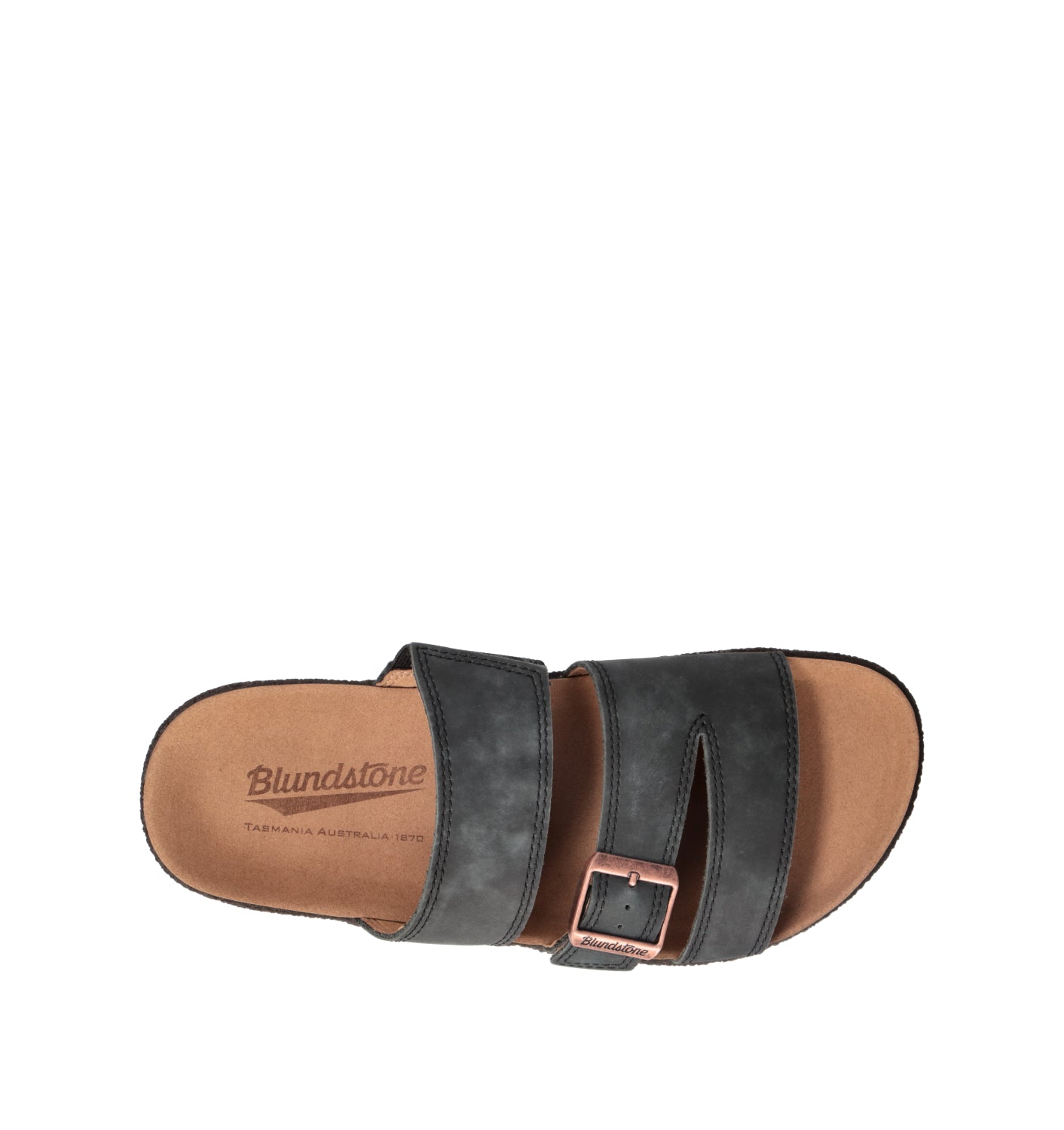 BLUNDSTONE Ciabatta uomo nera in suede