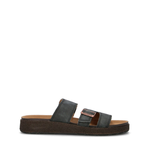 BLUNDSTONE Ciabatta uomo nera in suede