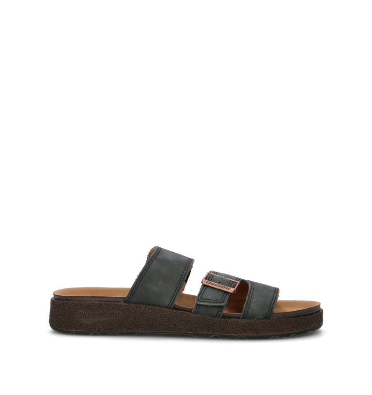 BLUNDSTONE Ciabatta uomo nera in suede