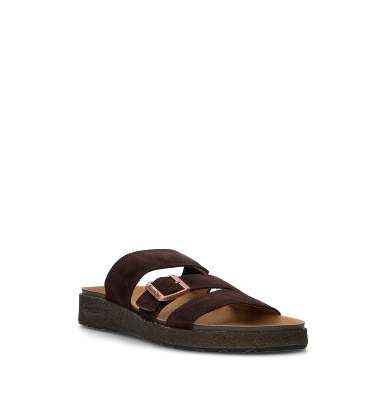 BLUNDSTONE Ciabatta uomo marrone in suede