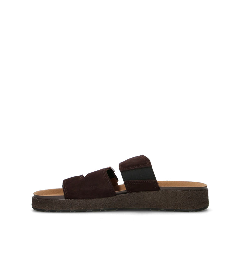 BLUNDSTONE Ciabatta uomo marrone in suede