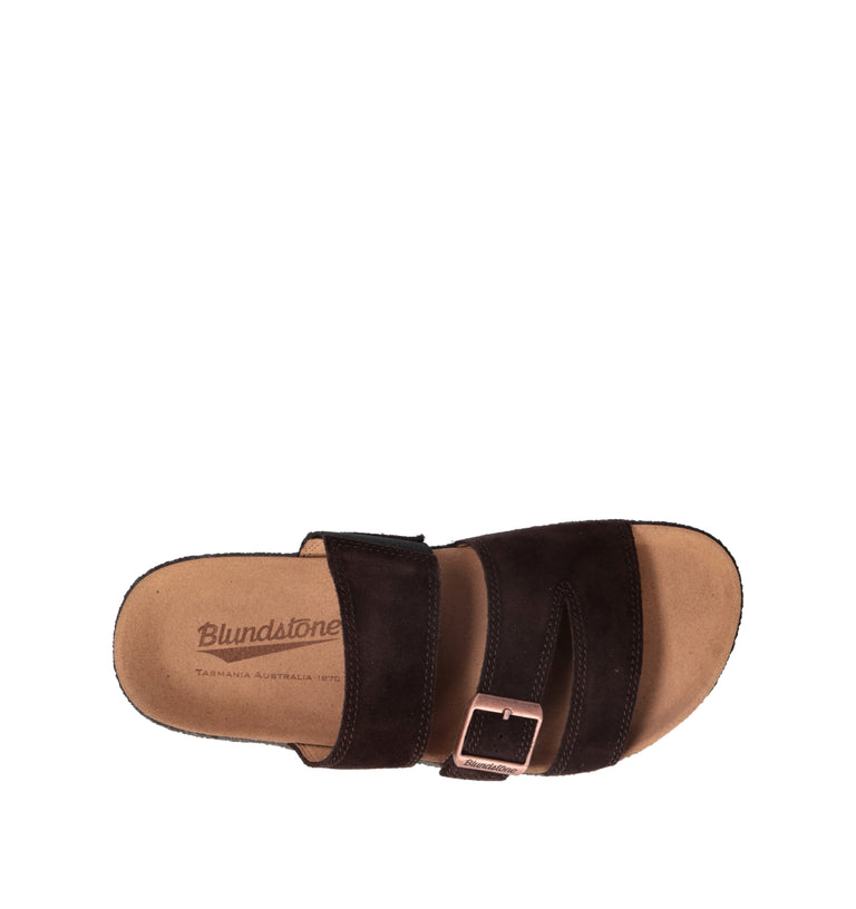 BLUNDSTONE Ciabatta uomo marrone in suede