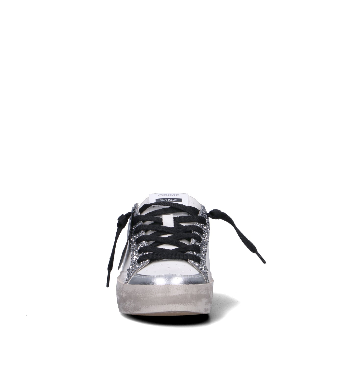 CRIME Sneaker donna bianca/argento