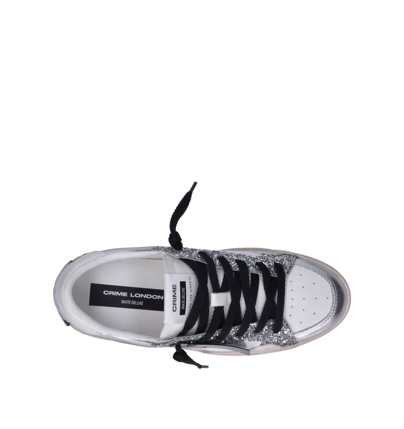 CRIME Sneaker donna bianca/argento