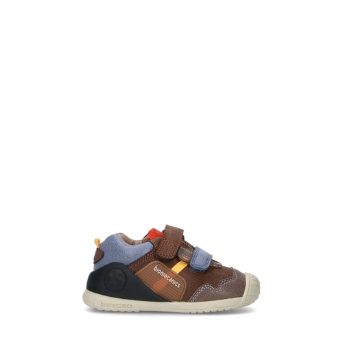 BIOMECANICS Sneaker bimbo marrone in pelle
