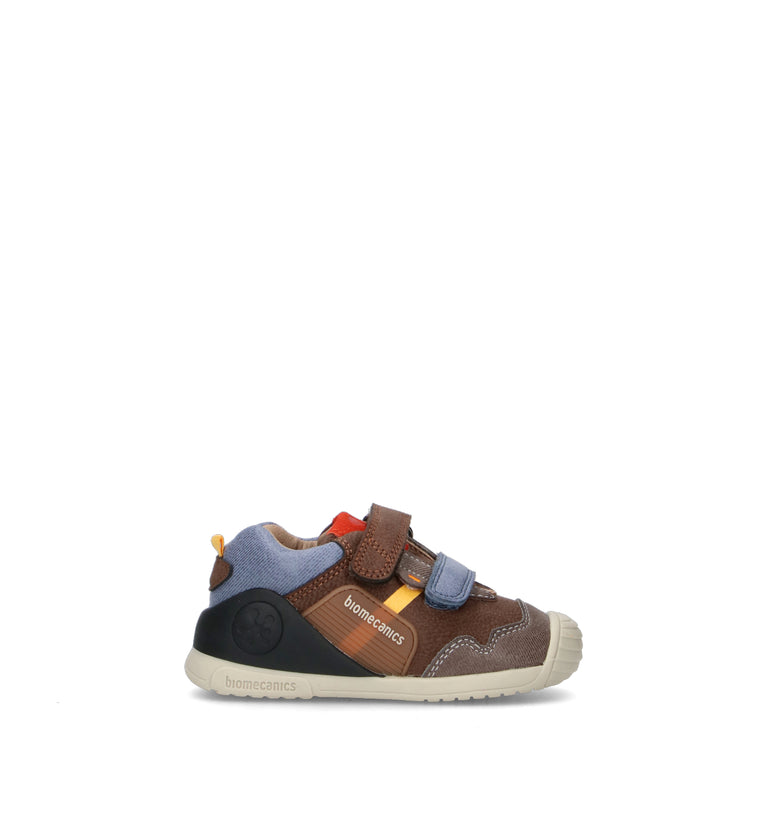 BIOMECANICS Sneaker bimbo marrone in pelle