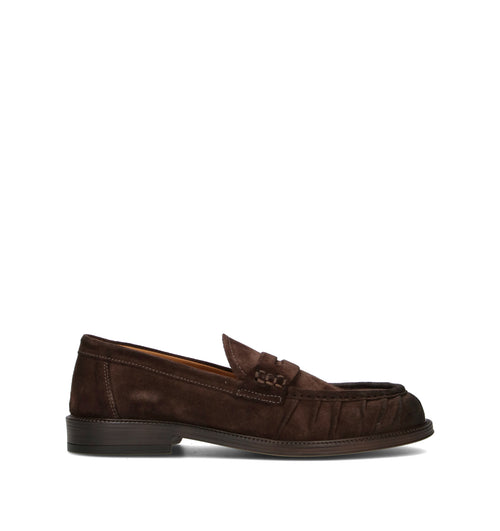 PAWELK'S Mocassino uomo testa di moro in suede