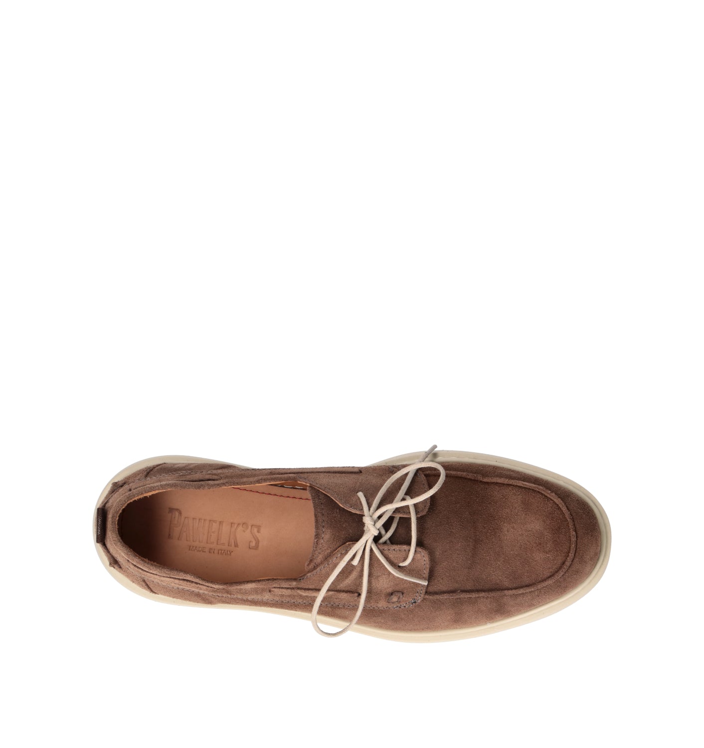 PAWELK'S Stringata uomo cacao in suede