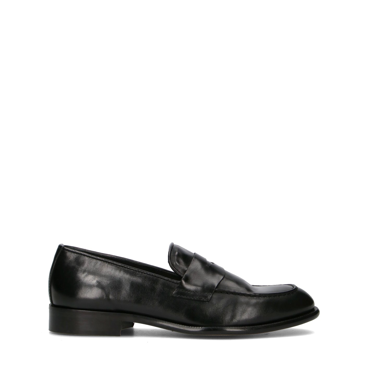 PAWELK'S Mocassino uomo nero in pelle