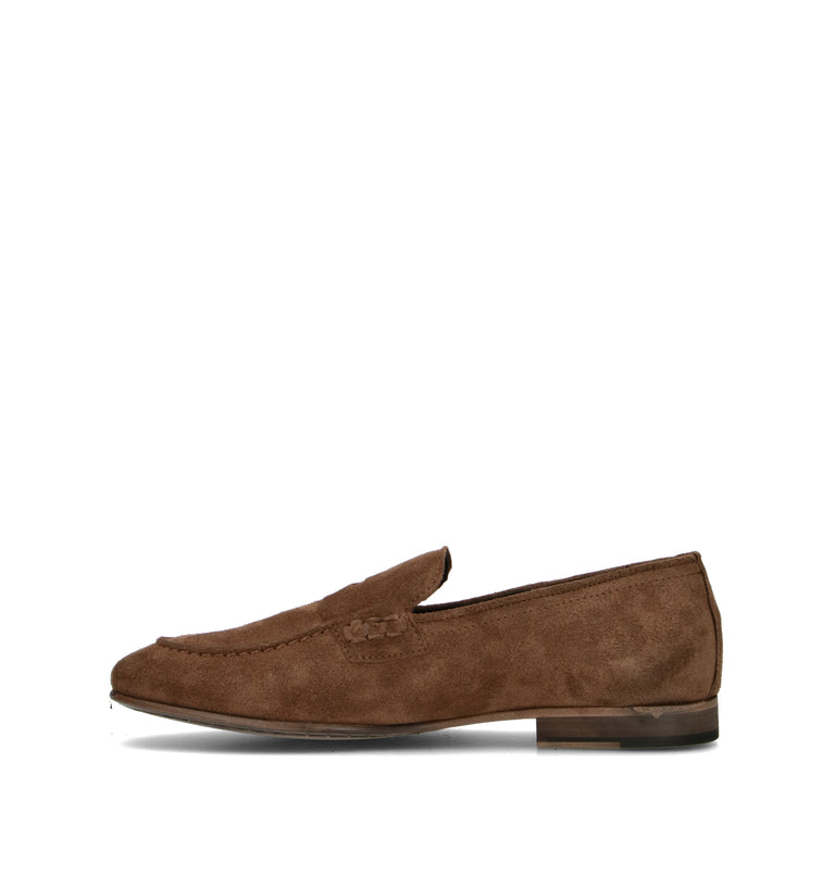 PAWELK'S Mocassino uomo cacao in suede