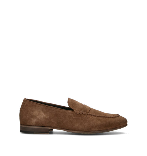 PAWELK'S Mocassino uomo cacao in suede