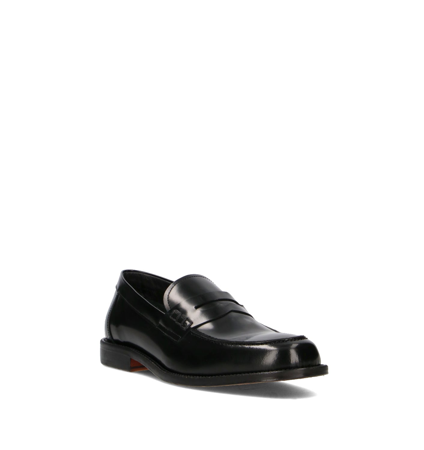PAWELK'S Mocassino uomo nero in pelle