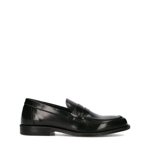 PAWELK'S Mocassino uomo nero in pelle